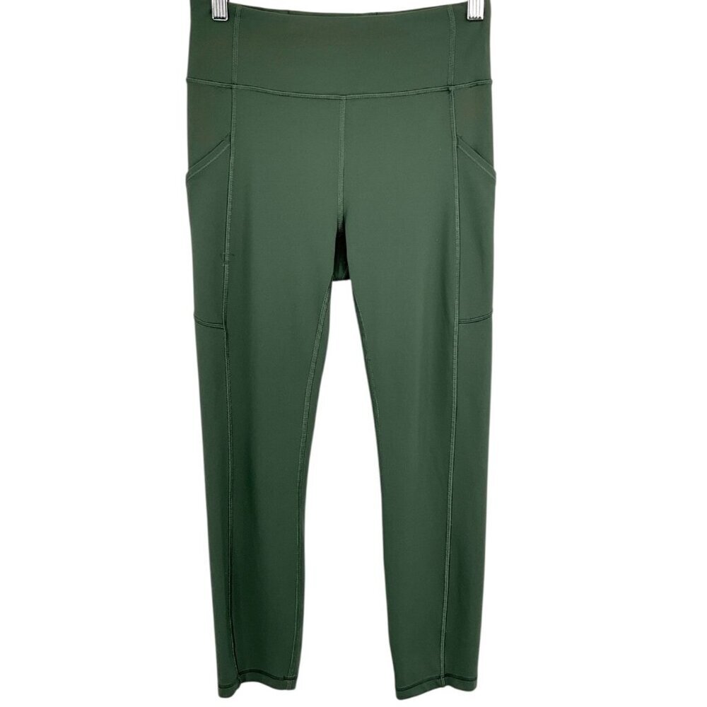 Lululemon Invigorate High-Rise Crop Leggings 23" Smoked Spruce Size 6